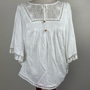 NWT RXB White Tunic Top Size S